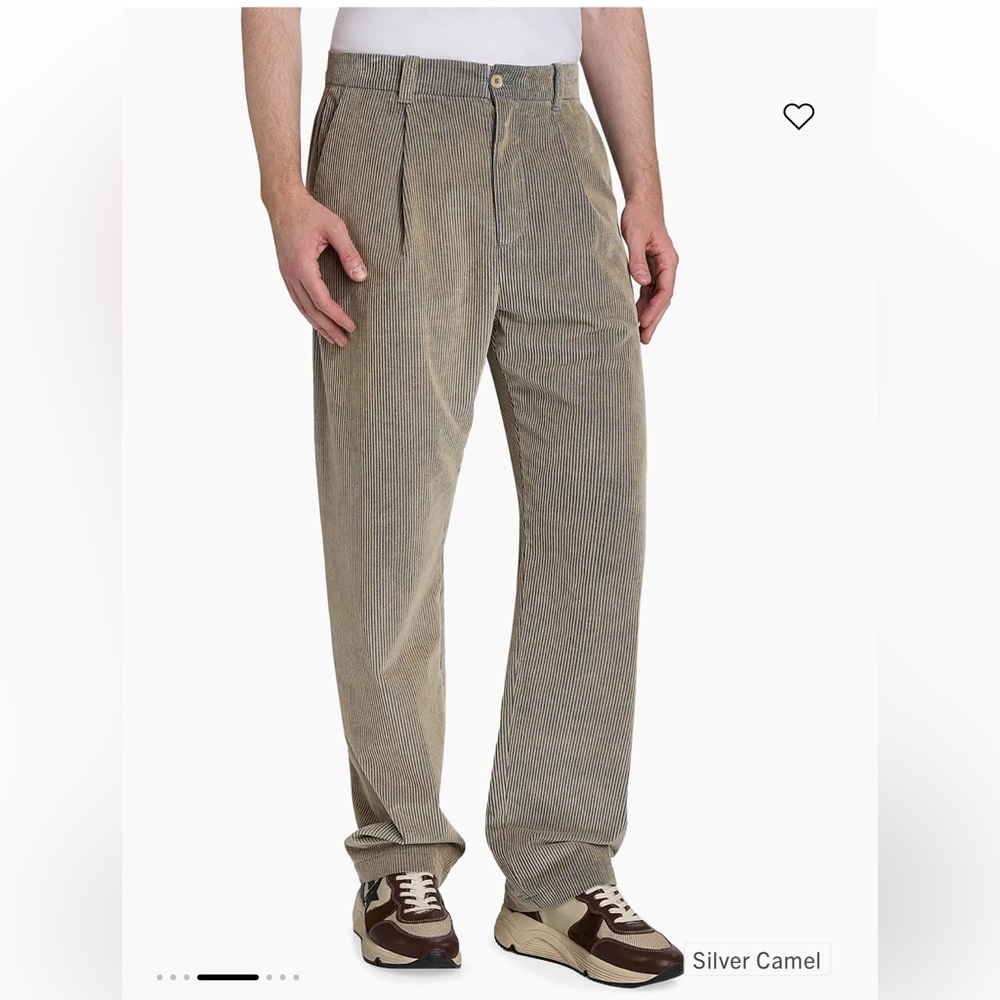 The Elder Statesman‎ Beige Corduroy Pants